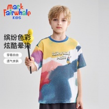 马克华菲 男童扎染彩色短袖
