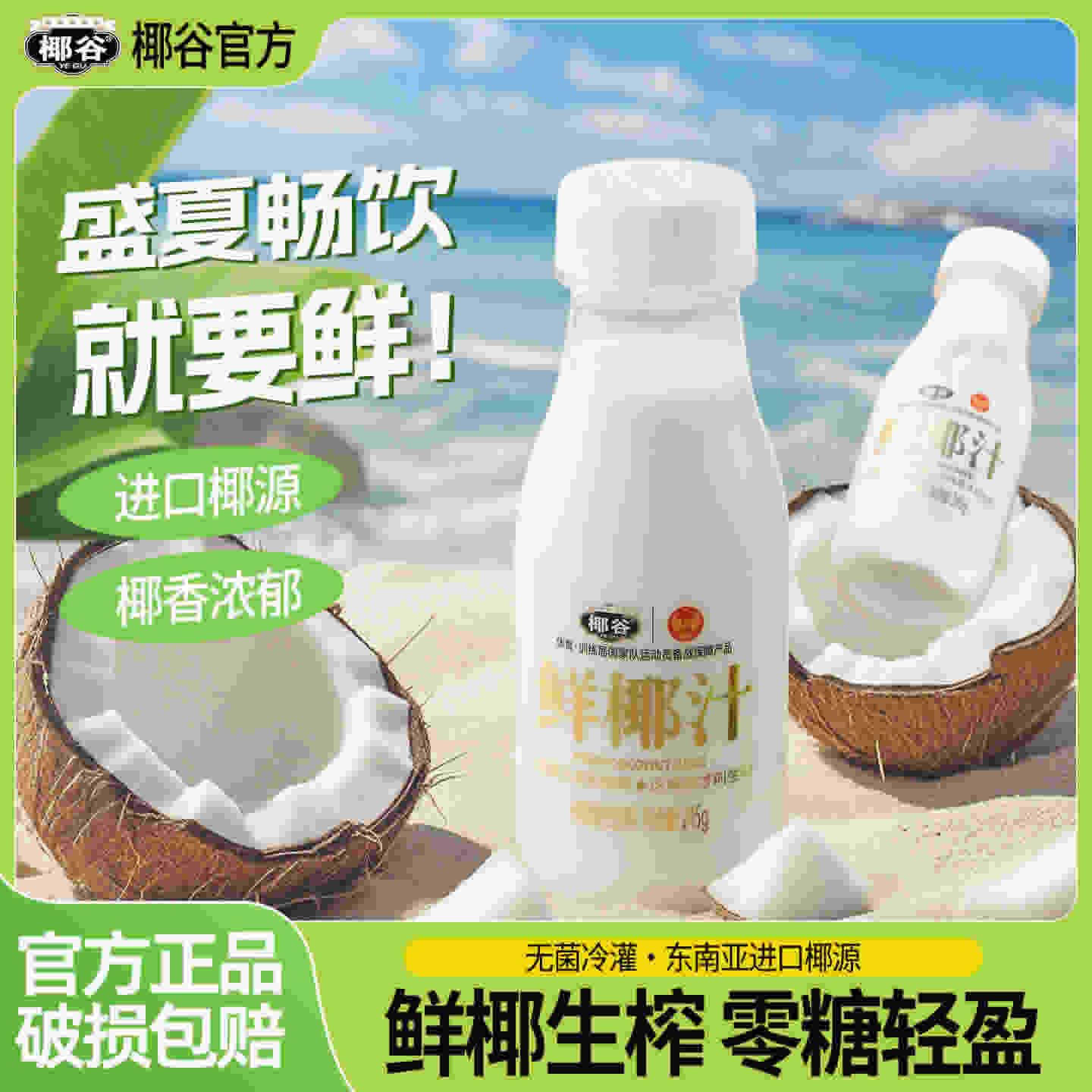 椰谷 鲜椰汁245g*10瓶