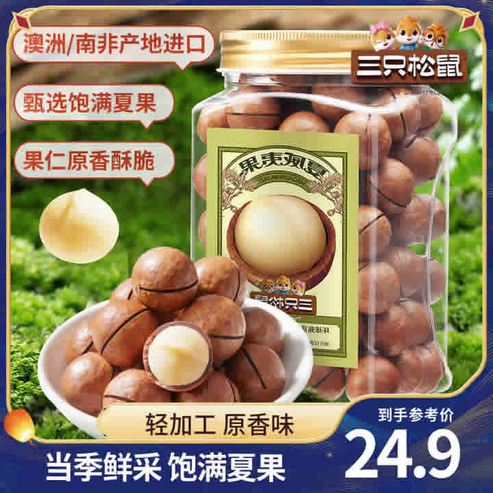 三只松鼠 夏威夷果500g