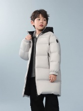 波司登 男女儿童长款连帽羽绒服